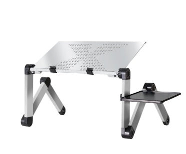 Adjustable Laptop Stand – Folding Ergonomic Desk with Mouse Pad
