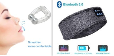 Wireless Sleep Headband Headphones – Soft Bluetooth Eye Mask