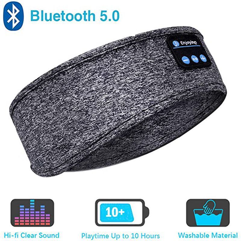 Wireless Sleep Headband Headphones – Soft Bluetooth Eye Mask