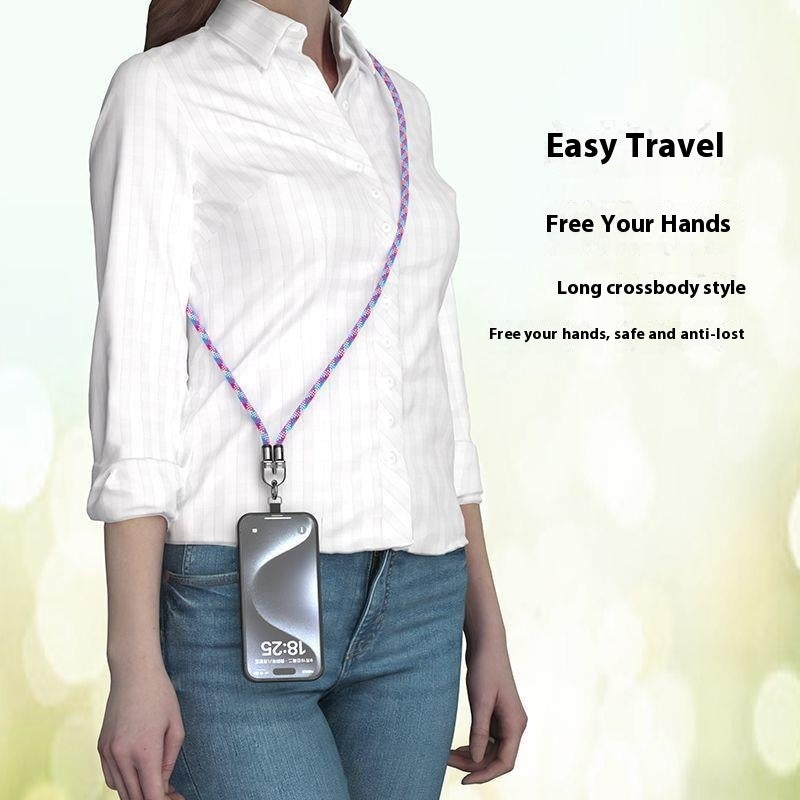 Rechargeable Mobile Phone Lanyard Data Cable Two-in-one