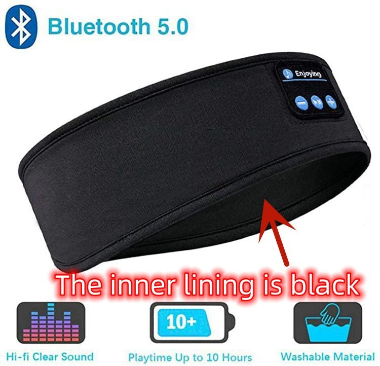 Wireless Sleep Headband Headphones – Soft Bluetooth Eye Mask