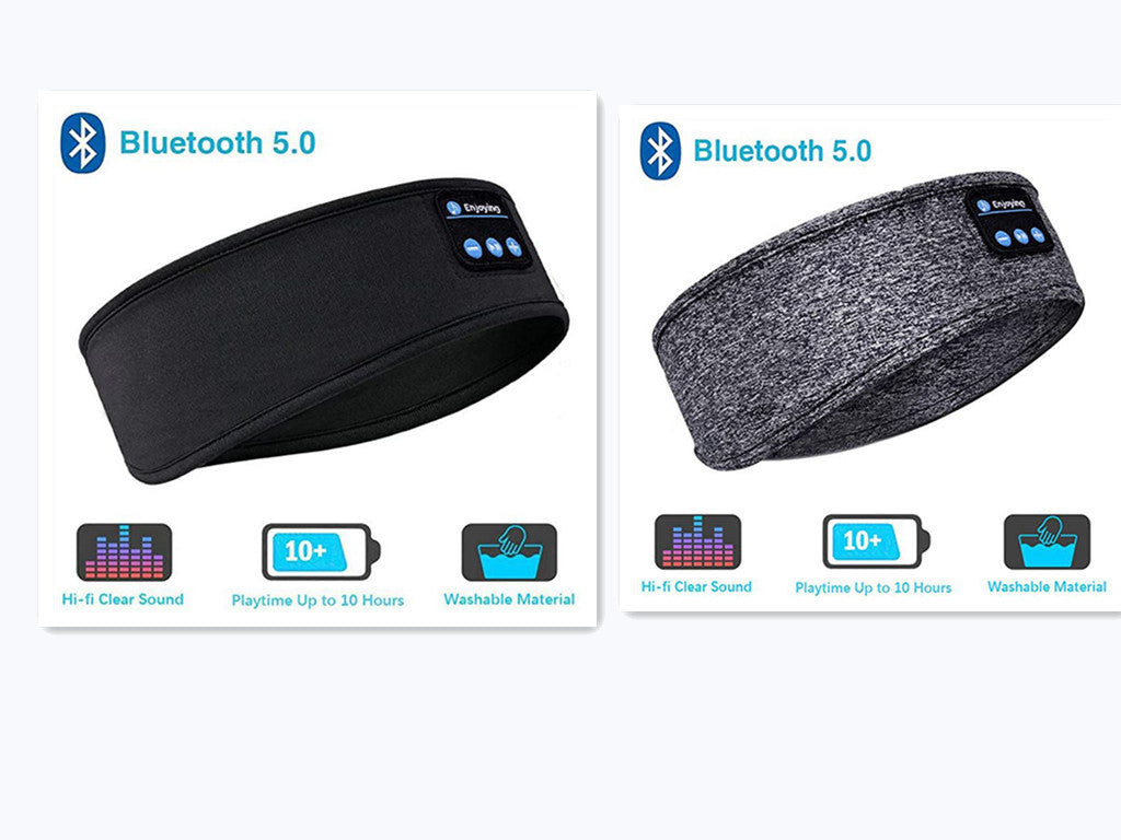 Wireless Sleep Headband Headphones – Soft Bluetooth Eye Mask