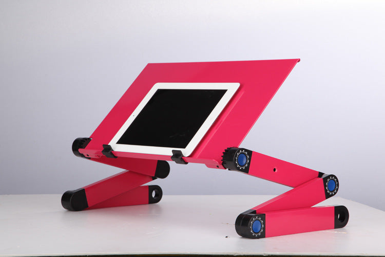 Adjustable Laptop Stand – Folding Ergonomic Desk with Mouse Pad