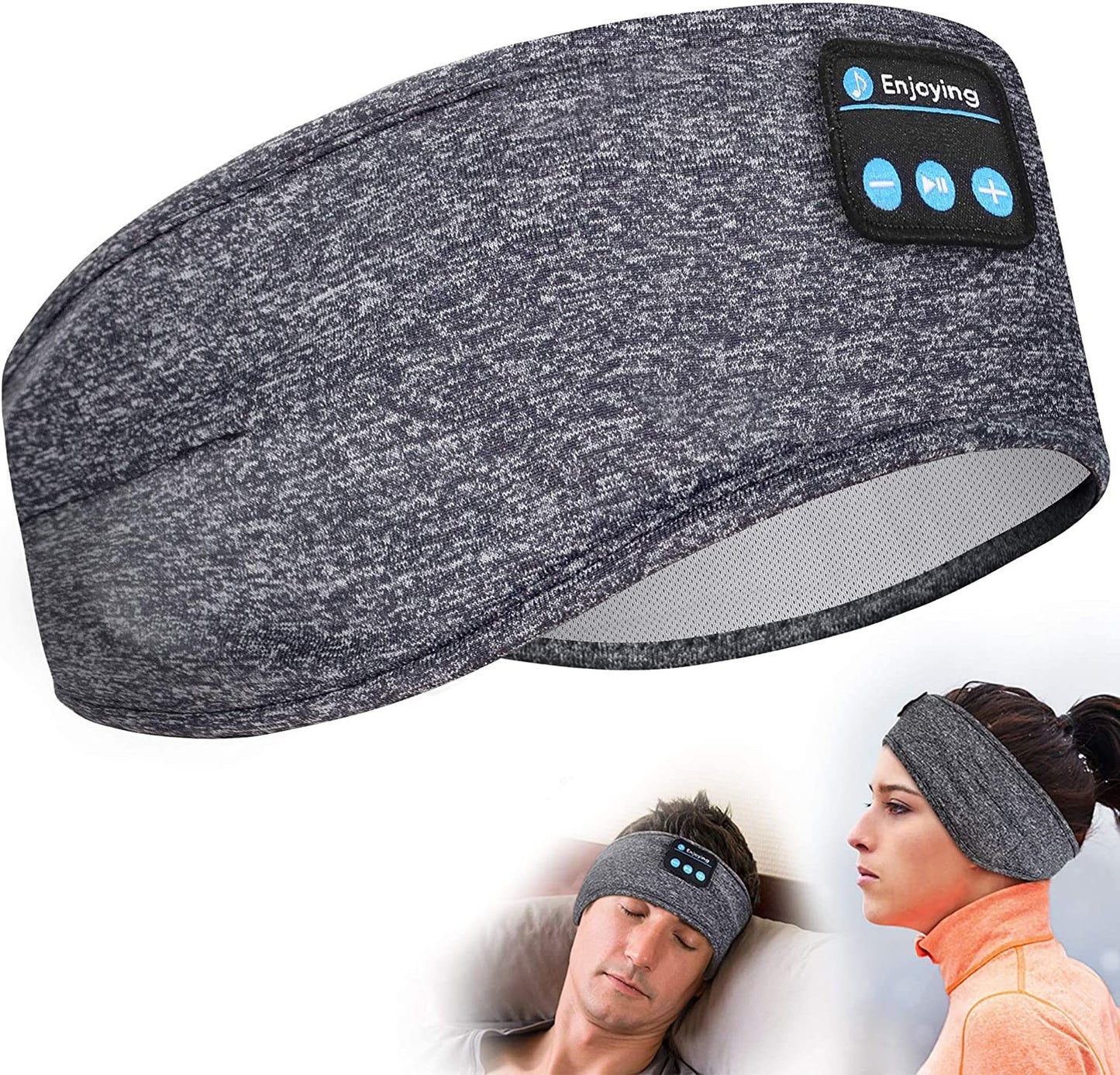 Wireless Sleep Headband Headphones – Soft Bluetooth Eye Mask