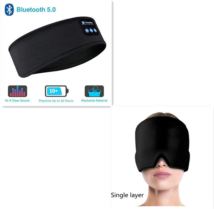 Wireless Sleep Headband Headphones – Soft Bluetooth Eye Mask