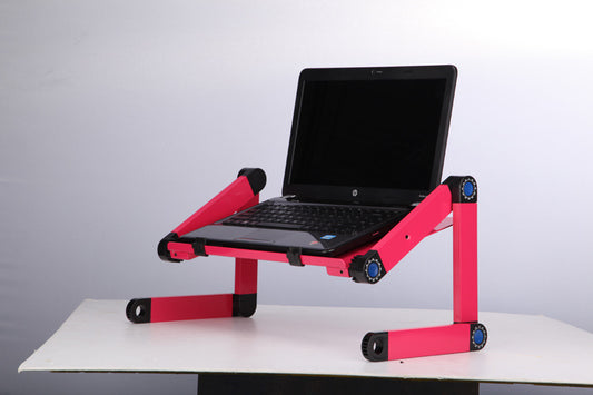 Adjustable Laptop Stand – Folding Ergonomic Desk with Mouse Pad