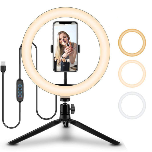 Ring Selfie Beautifying Light – 10 Inch Desktop Fill Light