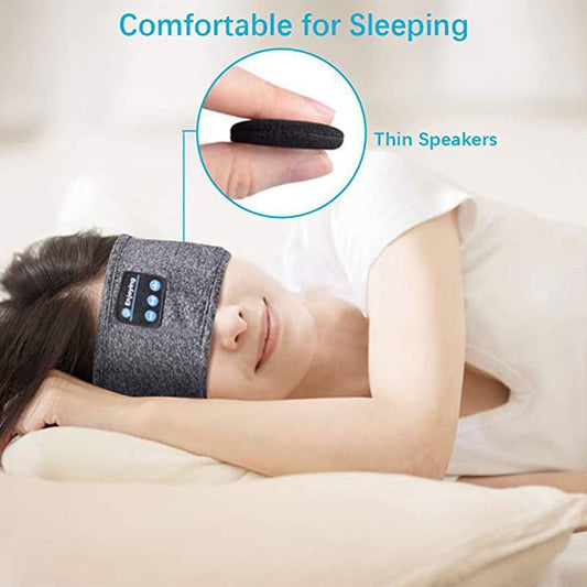 Wireless Sleep Headband Headphones – Soft Bluetooth Eye Mask