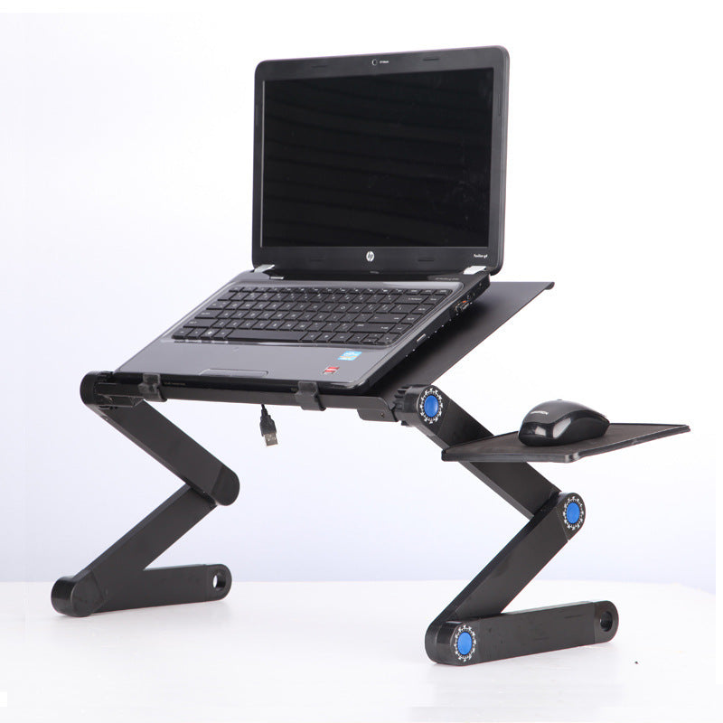 Adjustable Laptop Stand – Folding Ergonomic Desk with Mouse Pad