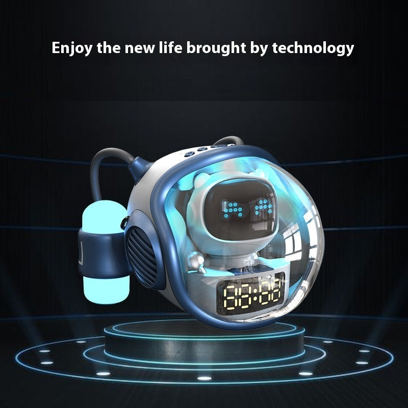 Intelligent AI Voice Dialogue Rhythm Ambience Light Subwoofer Spaceship Bluetooth Audio